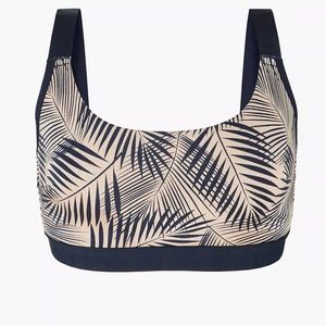 NWT LIVELY™ All-You Busty Bralette in Navy Palm Print